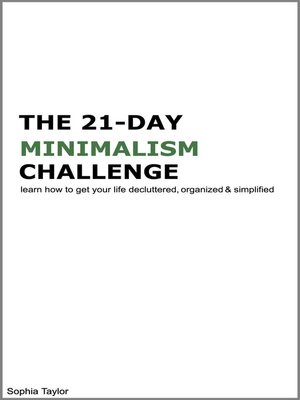 cover image of The 21-Day Minimalism Challenge